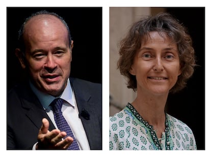 Los dos nuevos magistrados del Tribunal Constitucional, nombrados por el Gobierno: Juan Carlos Campo y Laura Díez.