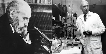 Santiago Ramón y Cajal y Severo Ochoa.