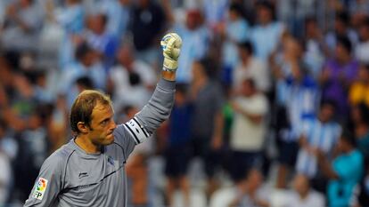 Arnau, con el Málaga en 2010.