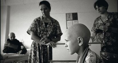 Hospital oncol&oacute;gico infantil de Minsk (Bielorrusia), fotografiado en 1999.