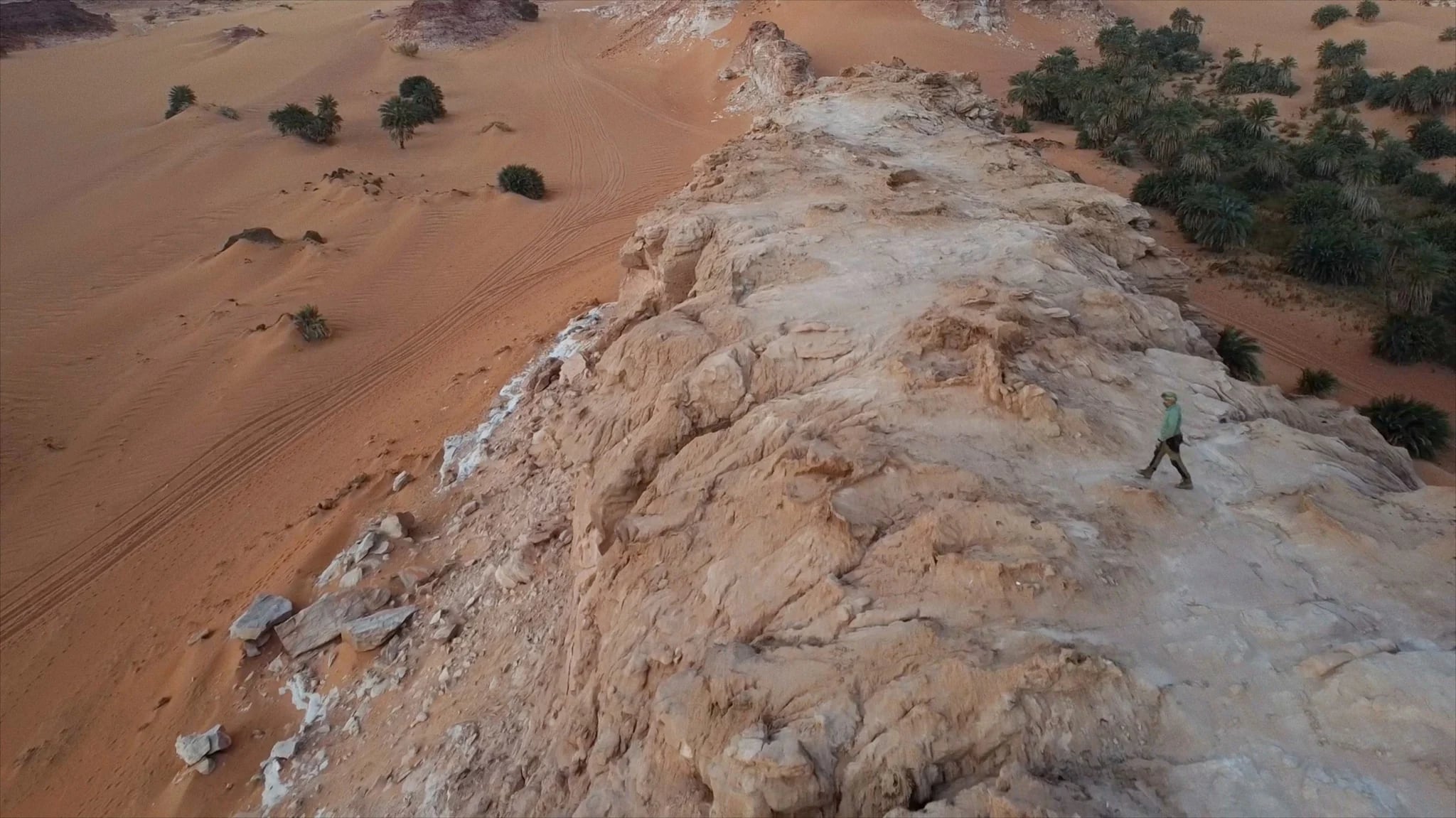 Los riscos de caliza blanca de Ounianga (Chad).
