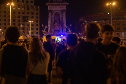 Una ambulancia en la fiesta de la Mercè, en 2021.