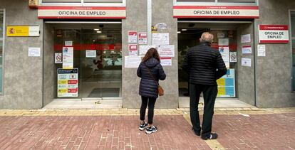 Oficina de empleo, en Madrid.