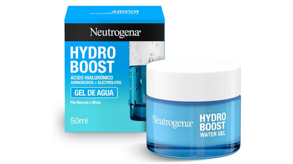 Gel de agua para el rostro Neutrogena Hydroboost con ácido hialurónico.