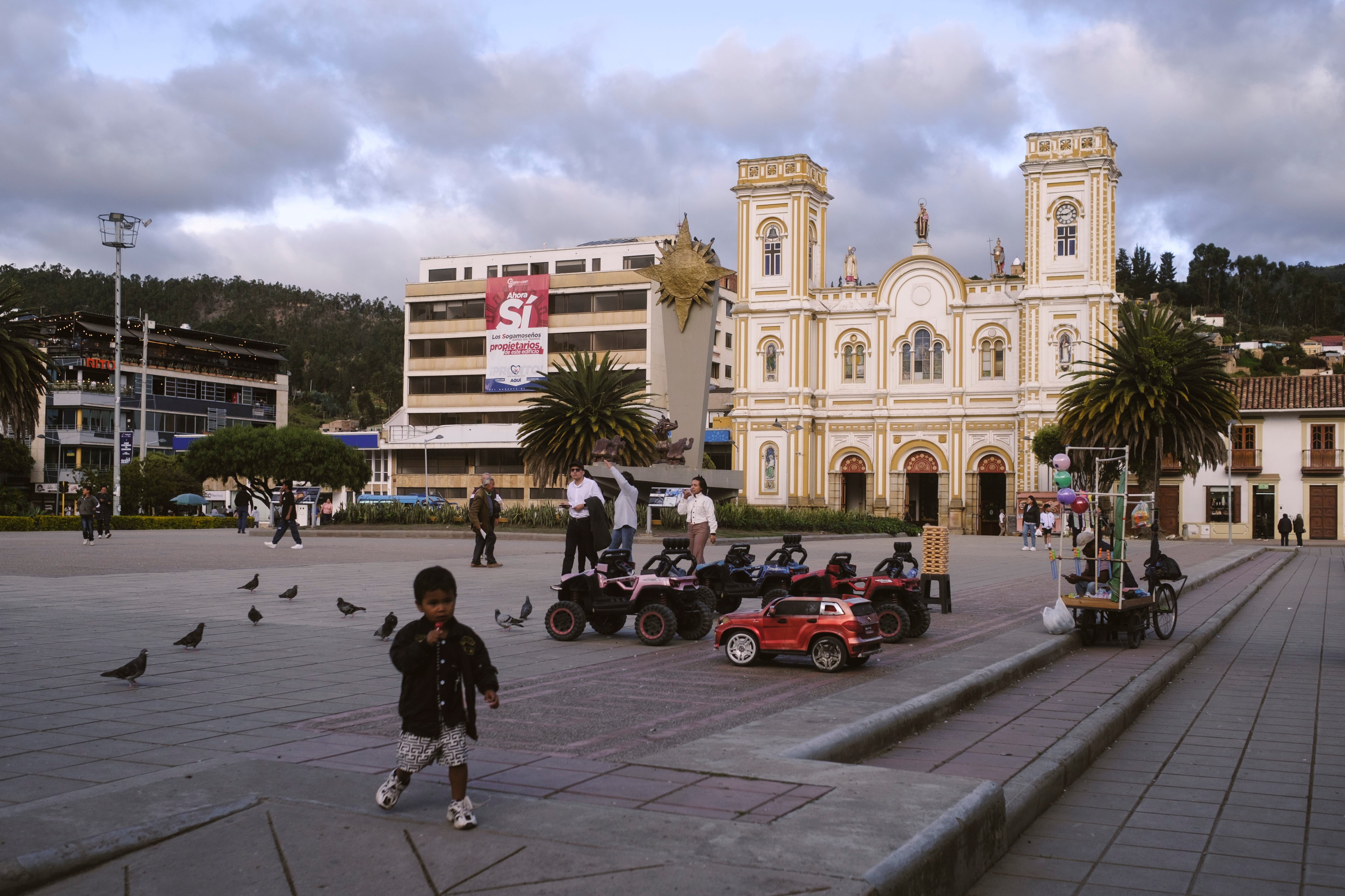 Plaza principal de Sogamoso, el 23 de julio de 2025. 