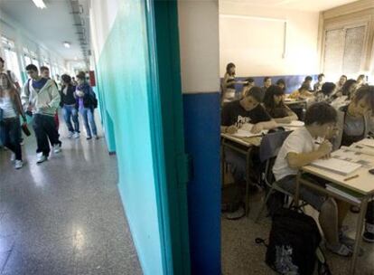 Institutos catalanes como el Francesc Macià de Cornellà (Barcelona), en la imagen, podrían empezar el curso antes.