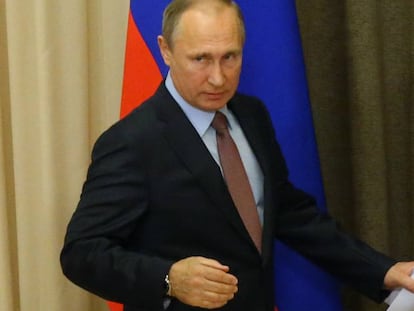 El presidente Putin este martes en Sochi. 