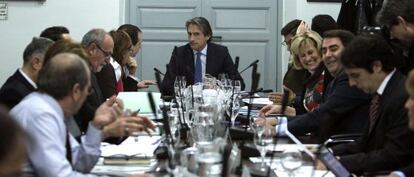 Reunión de la Junta de Gobierno de la Federación de Municipios y Provincias en Madrid.