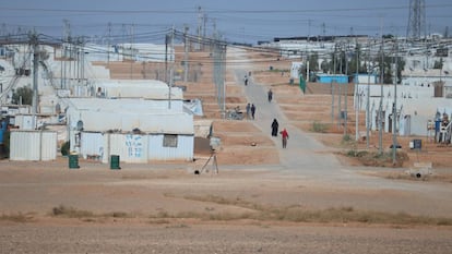 Campamento para refugiados de origen sirio de Azraq, en Jordania.