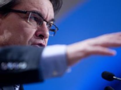 Artur Mas, al hacer balance de su primer año de gobierno.