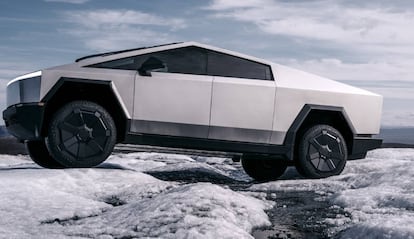 Tesla Cybertruck promotional image.