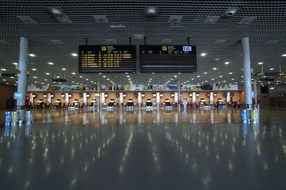 L'aeroport de Reus, aquest dimarts.