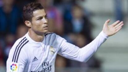 Cristiano celebra un gol ante el Eibar