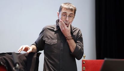 Juan Carlos Monedero, en una charla en la Escuela universitaria de estudios empresariales el pasado enero.