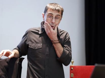 Juan Carlos Monedero, en una charla en la Escuela universitaria de estudios empresariales el pasado enero.