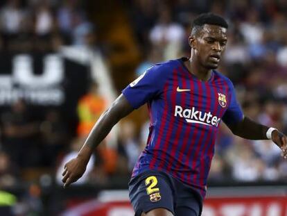 Semedo, en el duelo ante el Valencia.