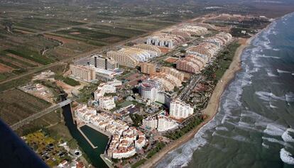 Vista aérea de la urbanización Marina d'Or en Oropesa del Mar.