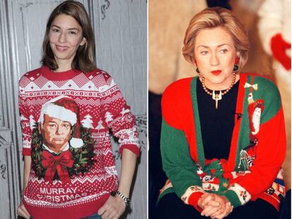 De izquierda a derecha: Sofia Coppola, Hillary Clinton y Beyoncé.