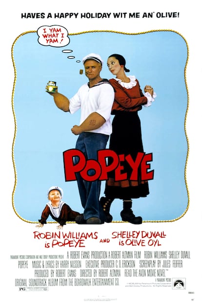 Póster original de 'Popeye' (1980).