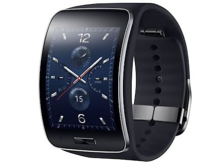 Vista frontal del Samsung Gear S.