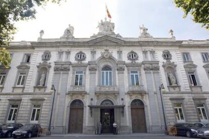 Fachada de la sede del Tribunal Supremo en Madrid.