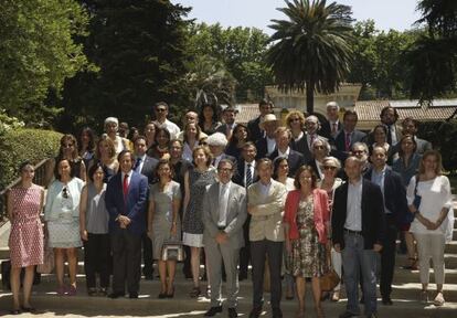 'Foto de familia' de la inauguración de PhotoEspaña.