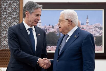El secretario de Estados de EE UU, Antony Blinken, se reúne este jueves en Ramallah con el presidente de la Autoridad Nacional Palestina, Mahmud Abbas. 