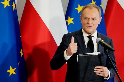 Donald Tusk, el pasado viernes en Varsovia.