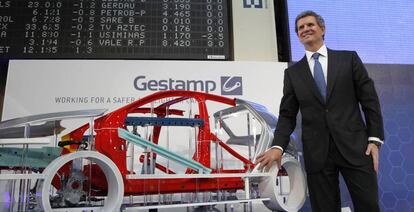 Francisco Riberas, presidente, en la salida a Bolsa de Gestamp en 2017.