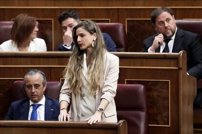 Malena Contestí, exdiputada de Vox, en el Congreso el año pasado.