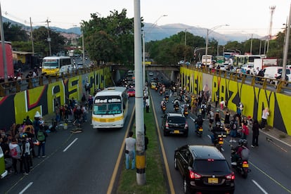 Nuevo mural, en Medellín, el 14 de enero de 2025.