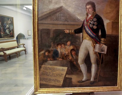 Copia del retrato que hizo Goya de Godoy, hecha por Agustín Esteve.