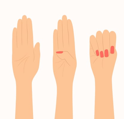 Woman Hand Showing SOS Hand Signals For Help. International Day For The Elimination Of Violence Against Women