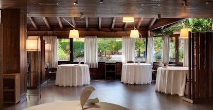 Comedor del restaurante Mugaritz, en Errentería (Gipuzkoa).