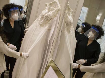 Una tienda de la multinacional española de vestidos de novias 