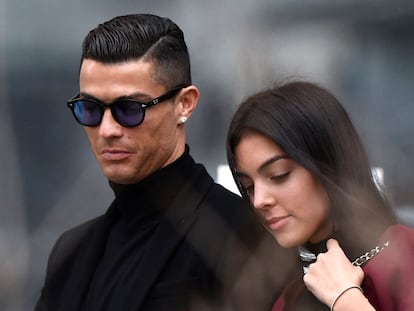 Cristiano Ronaldo y Georgina Rodríguez, en enero de 2019 en Madrid.