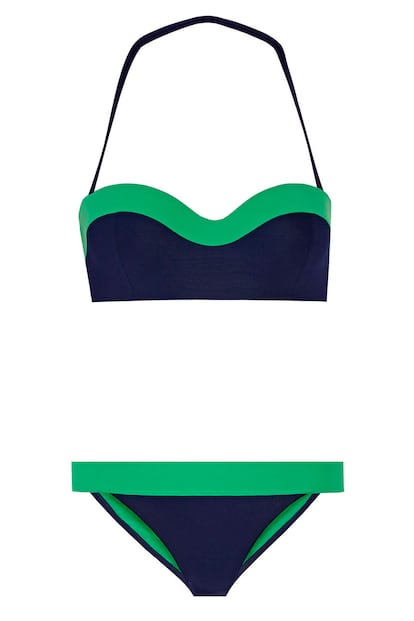 Verde y azul marino, la combinación de Tory Burch (250 euros).