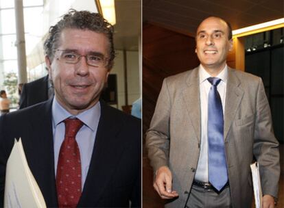 El consejero de Interior de Madrid, Francisco Granados, y Sergio Gamón, ex director de Seguridad.