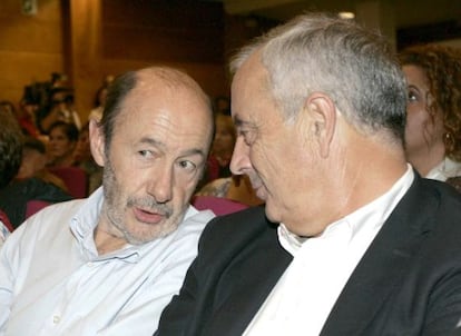  Rubalcaba junto a  Pachi V&aacute;zquez 