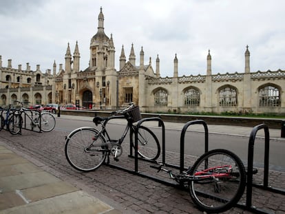 Bicicletas en la Universidad de Cambridge durante el confinamiento.