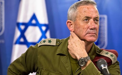 El general israelí Benny Gantz, en Tel Aviv, en julio de 2014.