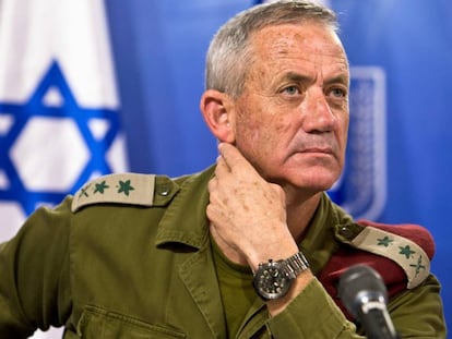 El general israelí Benny Gantz, en Tel Aviv, en julio de 2014.