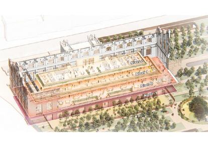 Boceto de la reforma. Arrancó en abril y estará concluida en 2022.