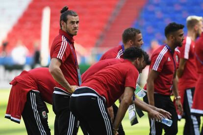 Bale, ayer durante un entrenamiento.