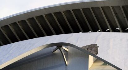 Desperfectos en el Palau de les Arts de Valencia.