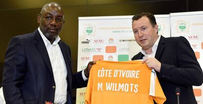 El belga Marc Wilmots (a la derecha), nuevo seleccionador de Costa de Marfil.