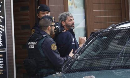 Xavier D. detenido durante la operación del lunes.