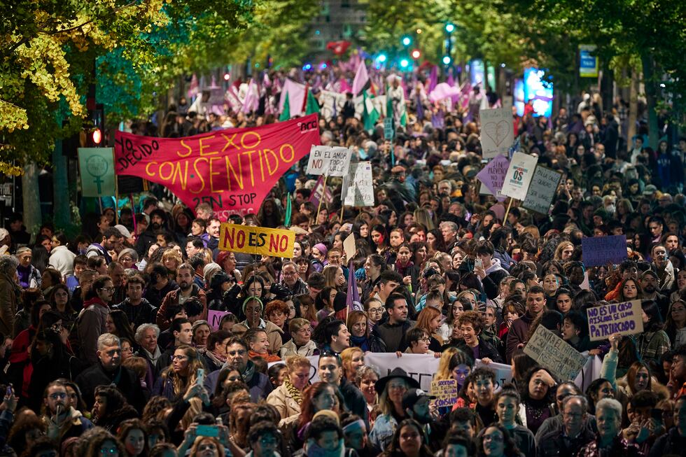 Las manifestaciones del 25N por el Día contra la violencia machista en ...