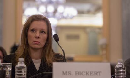 Monica Bickert comparece ante el Senado de EE UU el 17 de enero de 2018 en Washington D.C.