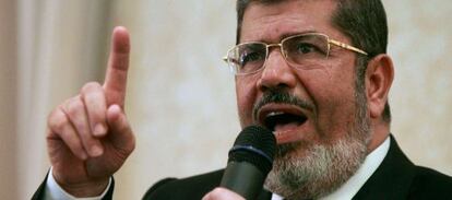 Mohamed Morsi, durante la campaña electoral que le llevaría a la presidencia.